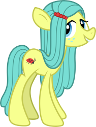 Size: 3000x3973 | Tagged: safe, artist:cloudy glow, derpibooru import, ocellus, changedling, changeling, earth pony, insect, ladybug, pony, g4, disguise, disguised changeling, female, pony ocellus, simple background, solo, transparent background, vector