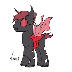 Size: 768x768 | Tagged: artist needed, safe, derpibooru import, oc, oc only, oc:calhoun, changeling, pony, red changeling