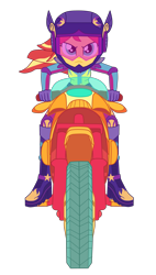 Size: 2400x4221 | Tagged: safe, artist:gmaplay, derpibooru import, sunset shimmer, human, equestria girls, friendship games, g4, boots, clothes, cute, feminism, friendship games motocross outfit, friendship games outfit, gloves, helmet, motocross outfit, motorcross, motorcycle, motorcycle outfit, shimmerbetes, shoes, simple background, solo, sunsass shimmer, transparent background, tri-cross relay outfit