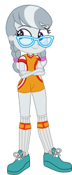 Size: 1101x2662 | Tagged: safe, alternate version, artist:gmaplay, derpibooru import, silver spoon, human, equestria girls, g4, clothes, female, gameloft, glasses, simple background, solo, transparent background