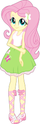 Size: 1630x4975 | Tagged: safe, artist:octosquish7260, derpibooru import, fluttershy, human, equestria girls, g4, bare shoulders, clothes, feet, female, sandals, shirt, shoes, simple background, skirt, sleeveless, solo, standing, tanktop, transparent background