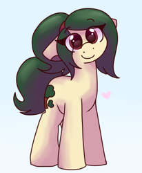 Size: 800x970 | Tagged: safe, artist:php193, derpibooru import, oc, oc only, oc:myrtle remedy, earth pony, cute, earth pony oc, female, mare, simple background, solo, wingding eyes