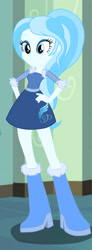 Size: 662x1798 | Tagged: safe, artist:lorenacarrizo18, derpibooru import, oc, oc:fionna, human, equestria girls, g4, blue, blue eyes, blue eyeshadow, blue hair, boots, clothes, equestria girls oc, equestria girls-ified, eyeshadow, high heel boots, makeup, ponytail, shirt, shoes, skirt, solo