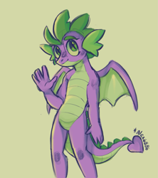 Size: 1013x1139 | Tagged: safe, artist:alex6886, derpibooru import, spike, anthro, dragon, g4, cute, male, older, older spike, simple background, sketch, solo, spikabetes, teenage spike, teenaged dragon, teenager, winged spike, wings, yellow background