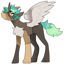 Size: 2450x2500 | Tagged: safe, artist:catastrophyte, derpibooru import, oc, oc only, alicorn, pony, adoptable, alicorn oc, blank flank, chest fluff, colored, colored chest fluff, colored muzzle, colored sclera, colored wings, colored wingtips, coolored horn, curved horn, flat colors, freckles, frown, gray eyes, gray wingtips, green mane, horn, lidded eyes, mismatched ears, mismatched legs, multicolored mane, open frown, open mouth, pale muzzle, paws, pink sclera, profile, shiny tail, short mane, simple background, solo, spread wings, standing, stitched body, stitched face, stitched legs, stitches, tail, thin, transparent background, two toned coat, two toned tail, two toned wings, wings