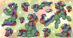 Size: 4134x2205 | Tagged: safe, artist:mariashek, derpibooru import, oc, oc only, earth pony, commishes, earth pony oc