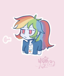 Size: 2409x2862 | Tagged: safe, artist:小猫大王（丁丁历险记版, derpibooru import, rainbow dash, human, humanized