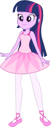 Size: 616x1526 | Tagged: safe, artist:invisibleink, artist:tylerajohnson352, derpibooru import, twilight sparkle, twilight sparkle (alicorn), alicorn, human, equestria girls, g4, ballerina, ballet slippers, bare shoulders, beautiful, clothes, cute, dress, leotard, pretty, simple background, sleeveless, solo, tights, transparent background, tutu, twilarina