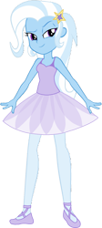 Size: 696x1550 | Tagged: safe, artist:invisibleink, artist:tylerajohnson352, derpibooru import, trixie, human, equestria girls, g4, ballerina, ballet slippers, bare shoulders, beautiful, clothes, cute, dress, leotard, pretty, simple background, sleeveless, solo, tights, transparent background, trixierina, tutu