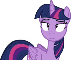 Size: 3013x2520 | Tagged: safe, derpibooru import, edit, edited screencap, editor:homersimpson1983, screencap, twilight sparkle, twilight sparkle (alicorn), alicorn, g4, background removed, female, not a vector, solo, twilight sparkle is best facemaker, twilight sparkle is not amused, unamused