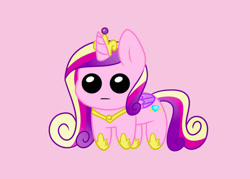 Size: 1057x756 | Tagged: safe, artist:lipitea, derpibooru import, princess cadance, alicorn, pony, g4, autism creature, solo