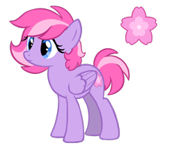 Size: 1102x934 | Tagged: safe, artist:primrosedinocat, derpibooru import, oc, oc only, oc:blossomfall, pegasus, pony, g4, female, mare, pegasus oc, simple background, solo, tail, transparent background