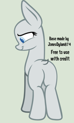 Size: 3680x6128 | Tagged: safe, artist:jonesdylan874, derpibooru import, earth pony, pony, g4, base, butt, female, plot, simple background, solo