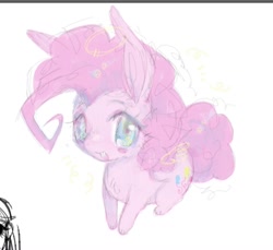 Size: 1212x1112 | Tagged: safe, artist:ieatedyuripizza, derpibooru import, pinkie pie, rabbit, animal, anime, anime style, bunnified, bunny pie, cute, diapinkes, female, littlest pet shop, mare, simple background, solo, species swap, white background