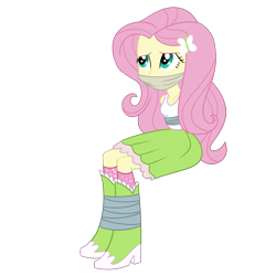 Size: 2000x2000 | Tagged: safe, artist:nie-martw-sie-o-mnie, derpibooru import, fluttershy, human, equestria girls, g4, bondage, boots, boots bondage, bound and gagged, butterfly hairpin, cloth gag, clothes, female, femsub, fluttersub, gag, kidnapped, polka dot socks, shoes, simple background, sitting, skirt, socks, solo, submissive, tape, tape bondage, transparent background