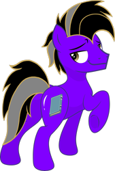 Size: 3193x4736 | Tagged: safe, artist:jonesdylan874, derpibooru import, oc, oc:velvet whisperer, earth pony, pony, g4, base used, butt, flank, male, sexy, shiny, simple background, solo, transparent background