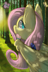 Size: 1280x1897 | Tagged: safe, artist:summerbeachyt, derpibooru import, fluttershy, bird, pegasus, pony, g4, solo