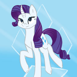 Size: 894x894 | Tagged: safe, artist:summerbeachyt, derpibooru import, rarity, pony, unicorn, g4, horn, solo