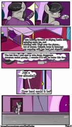 Size: 1600x2817 | Tagged: safe, artist:bestponies, derpibooru import, octavia melody, earth pony, pony, comic:equestria six shadows, g4, ..., angry, bed, bedroom, canterlot, comic, dialogue, door, female, mare, pillow, poof, teleportation, window