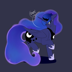 Size: 4000x4000 | Tagged: safe, artist:shamy-crist, derpibooru import, princess luna, pony, g4, absurd resolution, glasses, simple background, solo