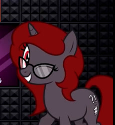 Size: 1080x1170 | Tagged: safe, artist:oblivionfall, artist:thelostnarrator, derpibooru import, oc, oc only, oc:curse word, oc:thelostnarrator, earth pony, pony, looking at you, one eye closed, solo, wink, winking at you