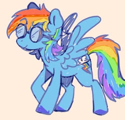 Size: 680x652 | Tagged: safe, artist:numetalalicorn, derpibooru import, rainbow dash, pegasus, pony, g4, solo