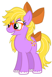 Size: 720x1060 | Tagged: safe, artist:lucky bolt, artist:pegasski, derpibooru import, oc, oc only, oc:misty breeze, earth pony, pegasus, pony, base used, bow, cutie mark, feathered fetlocks, female, glasses, hair bow, hair over one eye, pegasus oc, simple background, solo, tail, tail bow, transparent background