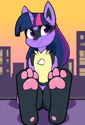 Size: 827x1210 | Tagged: safe, ai content, derpibooru import, machine learning generated, twilight sparkle, g4, ears, feet, fetish, foot fetish, foot focus, horn, lucario, pokefied, pokémon, prompter:hobbydude876, soles, species swap, toes, twilicario