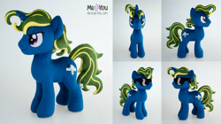 Size: 2400x1341 | Tagged: safe, artist:meplushyou, derpibooru import, oc, oc:lightning pitch, pony, unicorn, g4, horn, irl, male, photo, plushie, solo, stallion