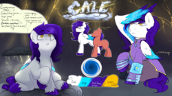 Size: 4600x2574 | Tagged: safe, artist:lexbunsfw, derpibooru import, oc, oc only, oc:phantom gale, crystal pony, pegasus, pony, equestria at war mod, clothes, color palette, cutie mark, detailed background, male, raised hoof, raised leg, reference sheet, salute, solo, solo male, uniform, unshorn fetlocks, white coat