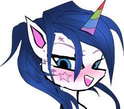 Size: 764x669 | Tagged: safe, artist:ga5pumpe, derpibooru import, oc, oc only, oc:femboy toots, pony, unicorn, blushing, femboy, horn, male, mr. toots, reaction image, red faction: armageddon, simple background, smug, solo, transparent background, trap