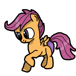 Size: 1024x1024 | Tagged: safe, artist:background_pon3, derpibooru import, scootaloo, pegasus, pony, g4, clothes, female, filly, foal, panties, simple background, solo, transparent background, underwear, wings