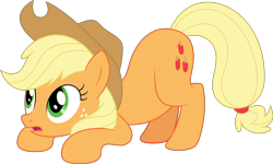 Size: 4996x3000 | Tagged: safe, artist:dashiesparkle, derpibooru import, applejack, earth pony, pony, g4, the ticket master, female, high res, mare, simple background, solo, transparent background, vector