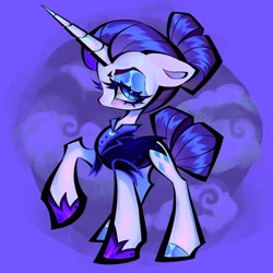 Size: 2048x2048 | Tagged: safe, artist:broniesforponies, derpibooru import, rarity, pony, unicorn, g4, abstract background, horn, raised hoof, raised leg