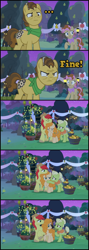 Size: 1947x5485 | Tagged: safe, derpibooru import, edit, edited screencap, screencap, bright mac, grand pear, granny smith, mayor mare, pear butter, earth pony, pony, g4, the perfect pear, angry, apple, apple tree, bandana, basket, brick booty, bricks, candle, comforting, comic, concerned, cowboy hat, crying, decoration, eyes closed, female, food, forced meme, grey hair, hat, hay, hay bale, hoof over mouth, hoof under chin, male, mare, marriage, night, pear, pear tree, raised hoof, raised leg, recolor, sad, screencap comic, shocked, shocked expression, smiling, speech, speechless, stallion, starry sky, talking, text, tiled floor, tree, wedding, young grand pear, young granny smith, young mayor mare, younger