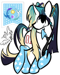 Size: 1018x1273 | Tagged: safe, artist:captainzigo, derpibooru import, earth pony, pony, anime, cutie mark, female, flag of equestria, hatsune miku, mare, ponified, simple background, solo, species swap, transparent background, vocaloid