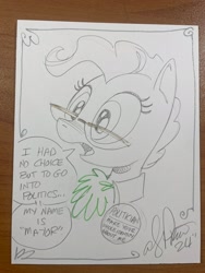 Size: 1536x2048 | Tagged: safe, artist:andypriceart, derpibooru import, mayor mare, earth pony, pony, g4, female, mare, monochrome, pencil drawing, solo, traditional art