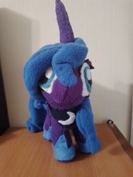 Size: 3000x4000 | Tagged: safe, artist:jbond, derpibooru import, princess luna, alicorn, pony, g4, cute, female, handmade, irl, jewelry, mare, photo, photography, plushie, regalia, s1 luna, solo