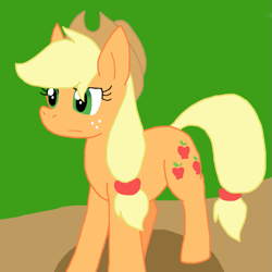 Size: 993x992 | Tagged: safe, artist:cmara, derpibooru import, applejack, earth pony, g4, female, solo