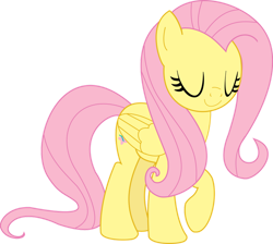 Size: 900x807 | Tagged: safe, artist:littleponyforever, derpibooru import, fluttershy, pegasus, pony, g4, eyes closed, female, mare, raised hoof, raised leg, simple background, solo, transparent background, vector