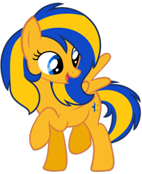 Size: 1202x1476 | Tagged: safe, artist:amity, derpibooru import, oc, oc only, oc:flare spark, pegasus, alternate hairstyle, simple background, solo, transparent background, vector