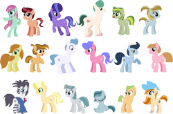 Size: 2218x1465 | Tagged: safe, artist:victorfazbear, derpibooru import, edit, herd happily, pony, zebra, g4, g4.5, my little pony: pony life, boogie board, caramel latte, cottony sweet, desert weave, g4.5 to g4, generation leap, grey skies, kindling spirit, lariat, li'l pad, minty (g4), quick lime, rainbow hip, rutabaga rascal, salty lime