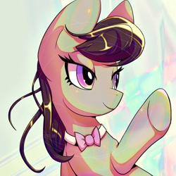 Size: 1600x1600 | Tagged: safe, artist:awhitesheep, derpibooru import, octavia melody, earth pony, pony, g4, abstract background, female, mare, smiling, solo