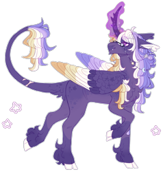 Size: 2220x2334 | Tagged: safe, artist:sleepy-nova, derpibooru import, oc, oc only, oc:morningstar sparkle, alicorn, pony, alicorn oc, bangs, bipedal, chin fluff, cloven hooves, coat markings, colored ears, colored eyebrows, colored hooves, colored pinnae, colored wings, colored wingtips, curved horn, ear fluff, ear piercing, ear tufts, earring, ears, eyebrows, eyebrows visible through hair, facial markings, fangs, floppy ears, folded wings, glasses, glasses chain, glowing, glowing horn, hooves, horn, jewelry, leg fluff, leg markings, leonine tail, long mane, long tail, looking back, magic, mismatched wings, multicolored mane, multicolored tail, multicolored wings, multicolroed wingtips, piercing, profile, purple coat, purple eyes, purple horn, raffle prize, raised hoof, raised leg, shaggy mane, shaggy tail, simple background, smiling, snip (coat marking), socks (coat marking), solo, spiked horn, square glasses, star mark, starry eyes, stars, tail, tail fluff, tail markings, tail scar, transparent background, unshorn fetlocks, wall of tags, white hooves, wing markings, wingding eyes, wings