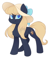 Size: 1194x1372 | Tagged: safe, artist:scarlet-spectrum, derpibooru import, oc, oc only, earth pony, pony, concave belly, earth pony oc, hat, simple background, slender, solo, thin, transparent background