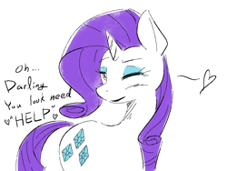 Size: 800x600 | Tagged: safe, artist:tastimelon, derpibooru import, rarity, pony, unicorn, g4, engrish, horn, solo