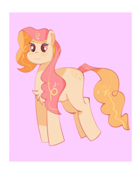 Size: 1259x1592 | Tagged: safe, artist:redfire-pony, derpibooru import, oc, oc only, earth pony, pony, chest fluff, jumping, passepartout, smiling, solo