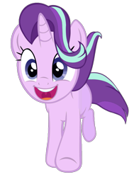 Size: 801x1024 | Tagged: safe, artist:starlightglimmer04, derpibooru import, starlight glimmer, unicorn, g4, no second prances, female, happy, horn, open mouth, running, simple background, smiling, solo, transparent background