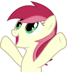 Size: 3261x3494 | Tagged: safe, artist:firlin123, derpibooru import, roseluck, earth pony, pony, background pony, female, mare, open mouth, rainbowshining, simple background, solo, transparent background, vector