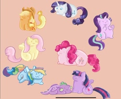 Size: 640x523 | Tagged: safe, artist:warriorcats2kyuubi, derpibooru import, applejack, fluttershy, pinkie pie, rainbow dash, rarity, spike, starlight glimmer, twilight sparkle, twilight sparkle (alicorn), alicorn, cat, cat pony, dragon, earth pony, original species, pegasus, pony, unicorn, g4, applecat, applejack's hat, brown background, cat dragon, catified, clothes, cowboy hat, cute, dashabetes, diapinkes, eyes closed, female, fluttercat, freckles, glimmerbetes, group, hat, horn, jackabetes, lying down, male, mane eight, mane seven, mane six, open mouth, pinkie cat, rainbow cat, raribetes, raricat, shyabetes, simple background, sitting, species swap, spikabetes, spread wings, twiabetes, twilight cat, wings